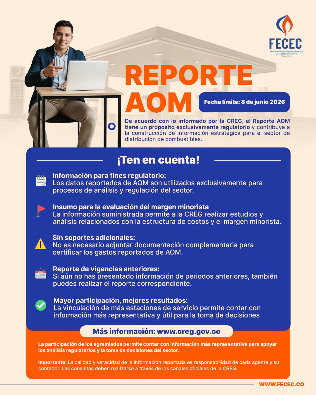 Recomendaciones Reporte AOM – CREG