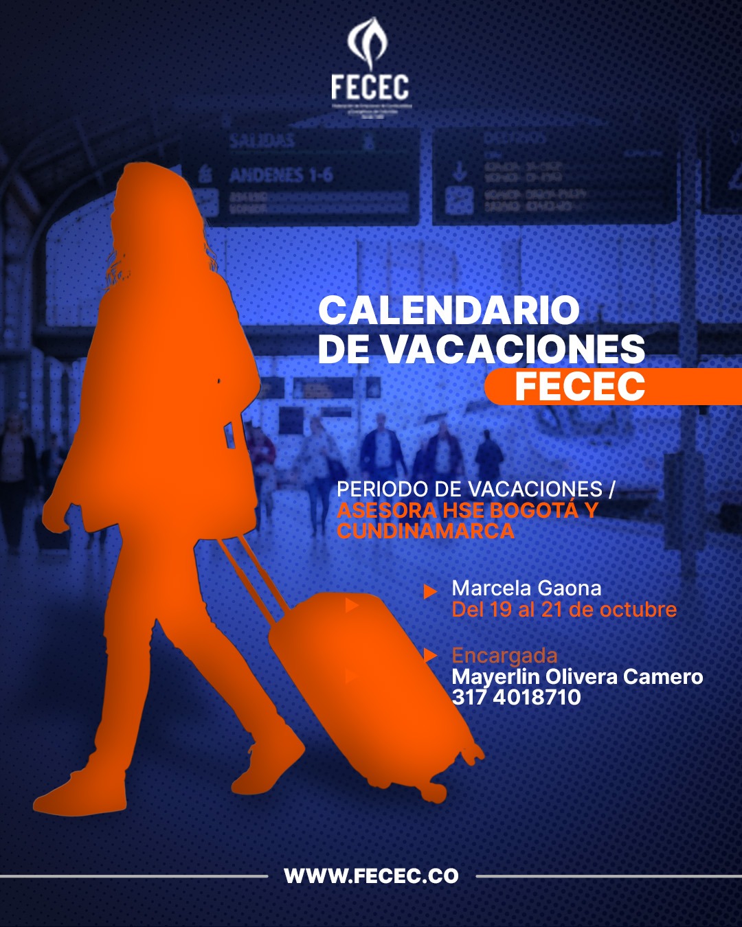 Vacaciones Directivos y asesores FECEC 2026
